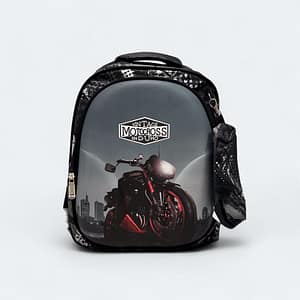 Motocross bike and Monster truck design Backpack , Primary School Bag for kids “boys only"