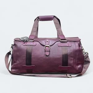 Premium Maroon Artificial Leather Duffle for Business Trips