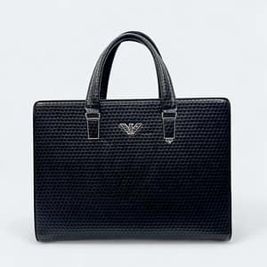 Armani Executive Artificial Leather Office & Business Bag Style Black