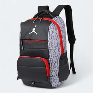 Premium Nylon Fabric Backpack Black 60470