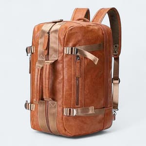 Multifunctional Premium Artificial Leather Backpack/Travel Bag 969