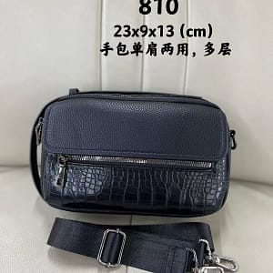 Crocodile Pattern Gents Hand & Side Bag - Durable Multi Compartment